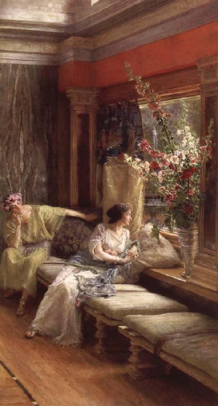 Sir Lawrence Alma-Tadema,OM.RA,RWS Vain Courtship oil painting picture